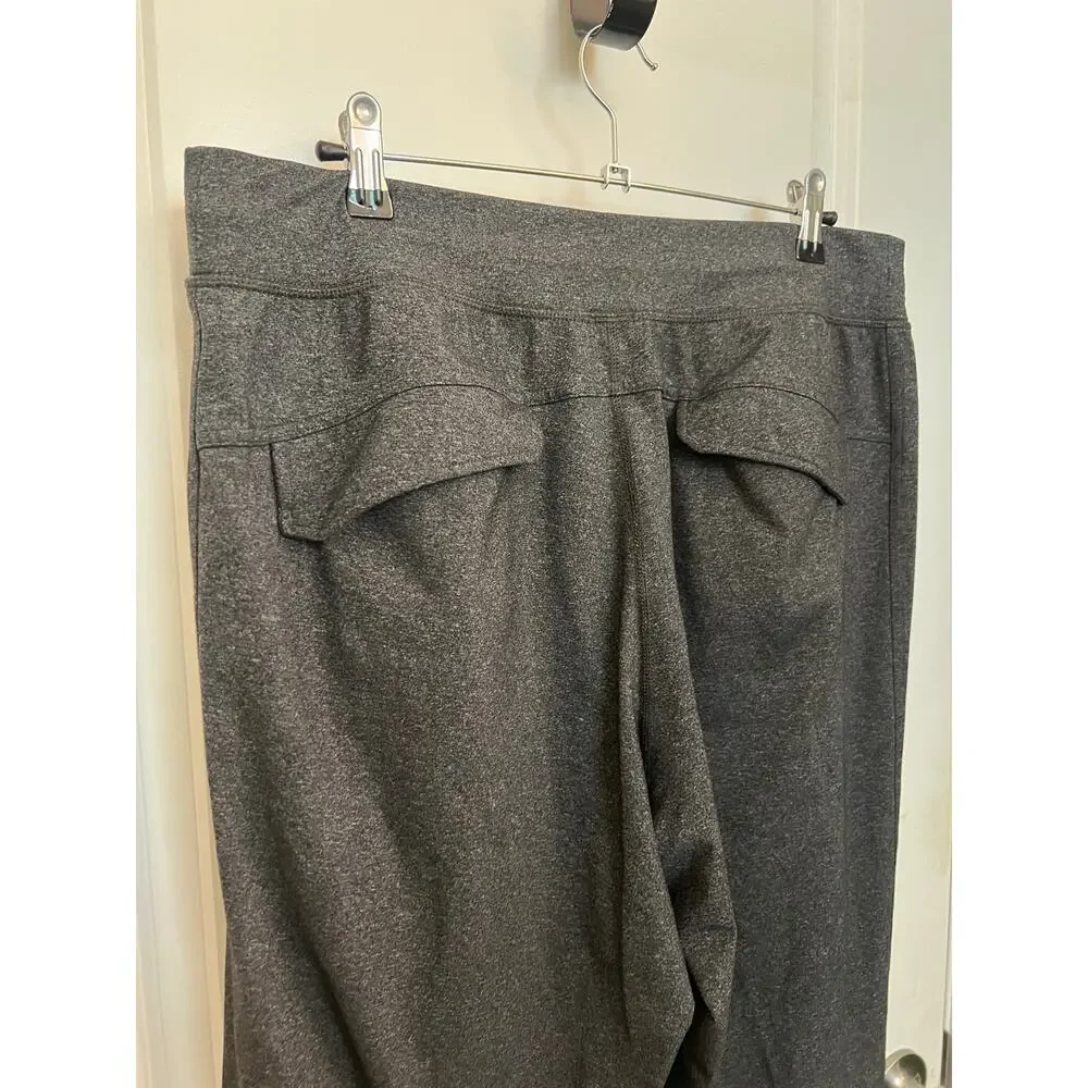 Lululemon Kung Fu Pant 2.0 in Heathered Black Men's XL Yoga Lounge Travel Gym